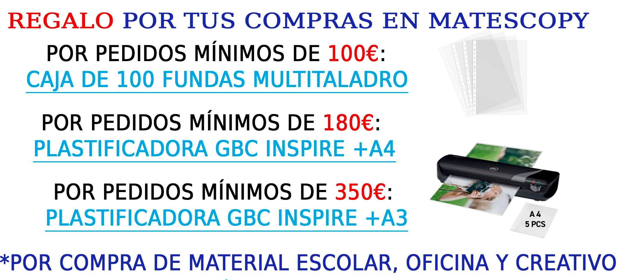 REGALOS CON TUS COMPRAS EN MATESCOPY