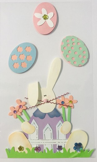 Adhesiu decoratiu Conillet de Pasqua ÚLTIMES EXISTÈNCIES!!