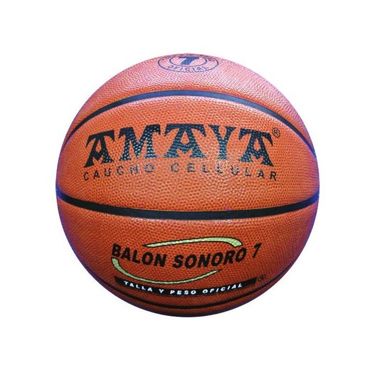 Balón nº 7 sonoro de caucho celular basket Ø 240 mm.