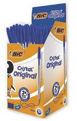 BOLIGRAFO BIC CRISTAL ESCRITURA NORMAL (AZUL) - Folder, Líder en