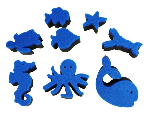 Esponjas para Imprimir: Animales del Mar