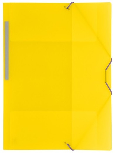 Carpeta 3 solapas Colorgraf polipropileno, Amarilo