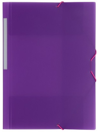 Carpeta 3 solapes Colorgraf polipropilè, Violeta