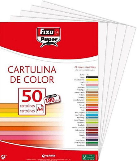 Cartolina FIXO A4, paquet 50 und. blanc