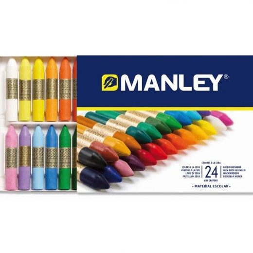 Ceras MANLEY caja 24 colores