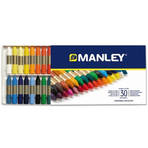 Ceras MANLEY caja 30 colores