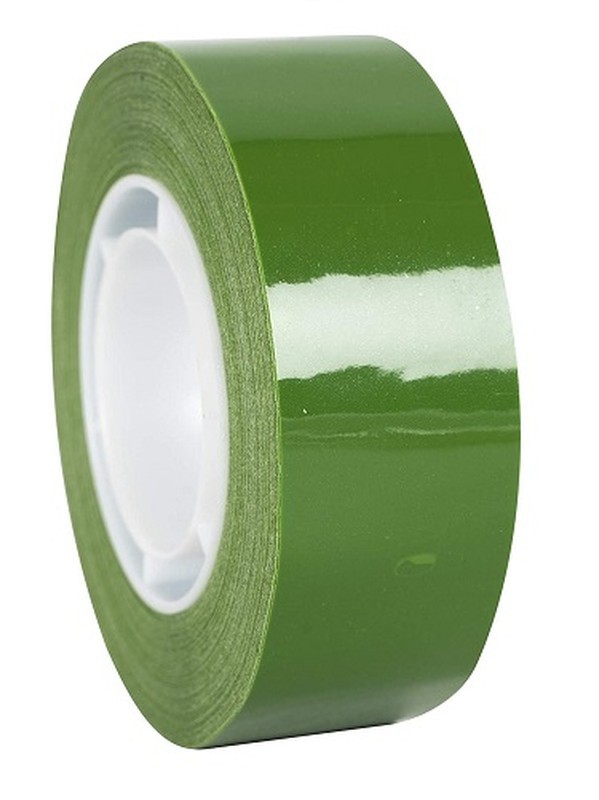 Cinta adhesiva térmica Pet verde, 33 metros x 12mm