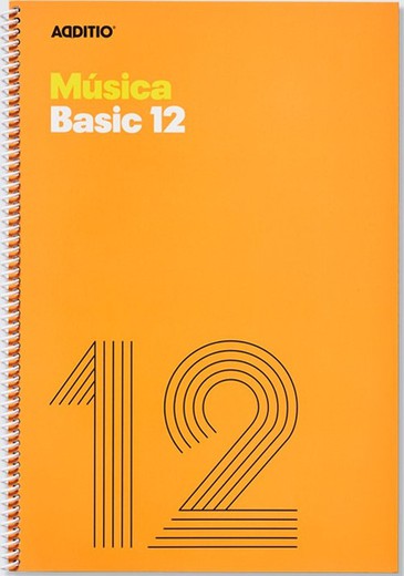 Quadern de Música Basic 12 Pentagrames ADDITIO