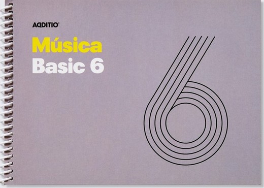 Quadern de Música Basic 6 Pentagrames ADDITIO