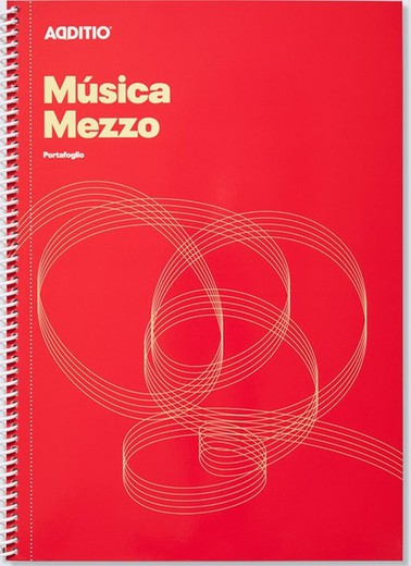 Quadern de Música Mezzo 12 Pentagrames ADDITIO