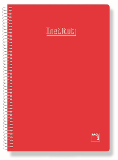 Cuaderno espiral 100 hojas Fº 4x4 TD Roja