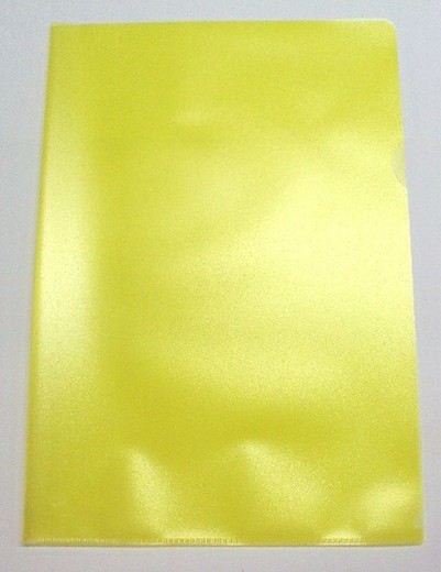 Dossier color Fº c/uñero, amarillo
