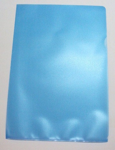 Dossier color Fº c/uñero, azul