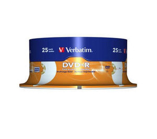 DVD -R VERBATIM 16X 4.7GB, bobina 25 und.