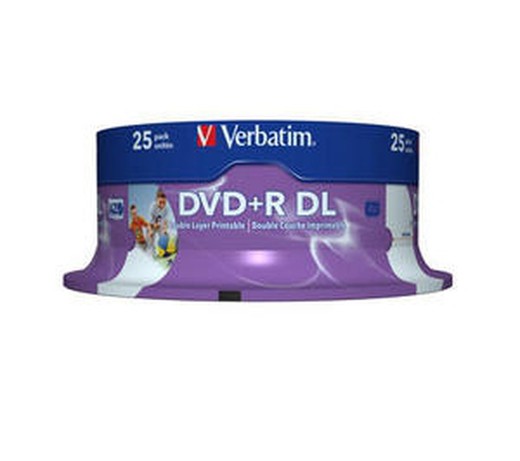 DVD +R VERBATIM 16X 4.7GB, bobina 25 und.
