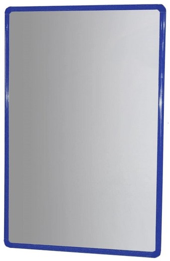 Espejo infantil de seguridad marco de aluminio Azul 65 x 100 cm