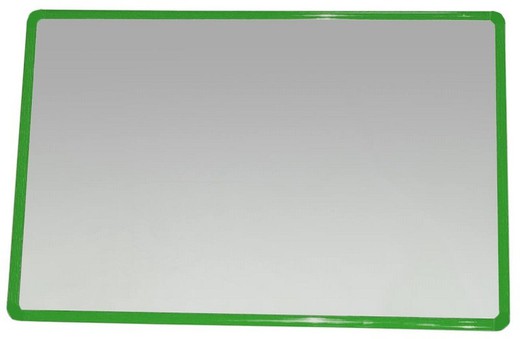 Espejo infantil de seguridad marco de aluminio Verde 50 x 120 cm