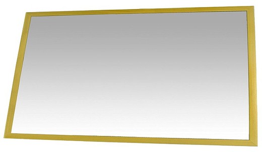 Espejo infantil de seguridad marco de madera Amarillo 50 x 120 cm