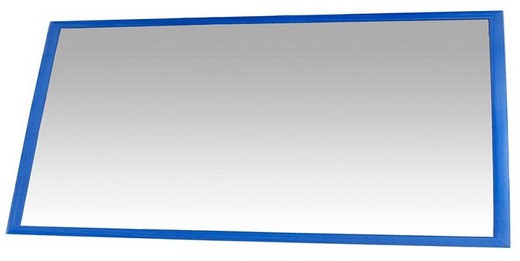 Espejo infantil de seguridad marco de madera Azul 50 x 120 cm