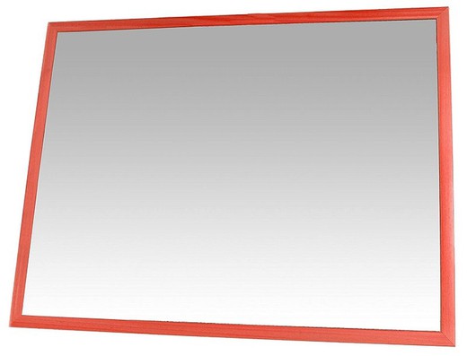 Mirall infantil de seguretat marc de fusta Vermell 50 x 120 cm
