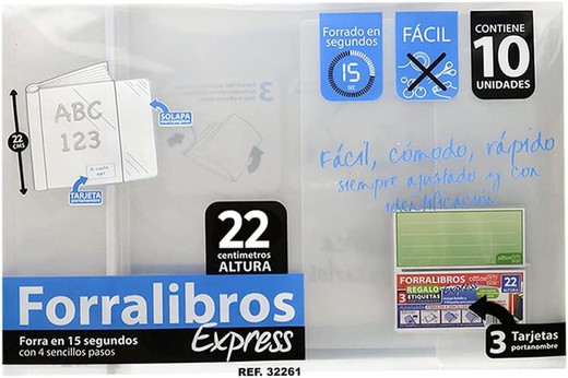 Forralibros Express 22 cm OFFICE BOX, 10 und.