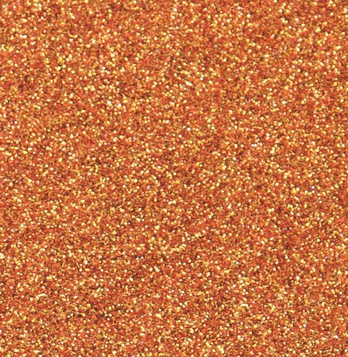 Goma Eva purpurina 400 mm x 600 mm taronja
