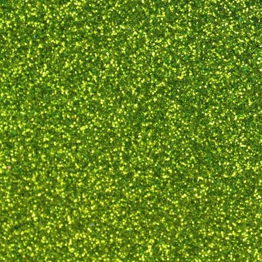 Goma Eva purpurina 400 mm x 600 mm verd clar