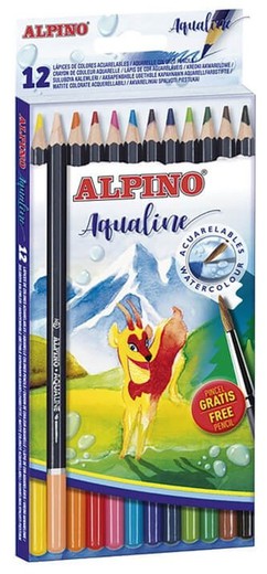 Lápiz color ALPINO Aqualine 12 und.