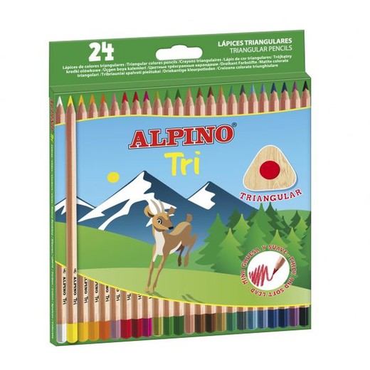 Lápiz color ALPINO TRI 24 colores