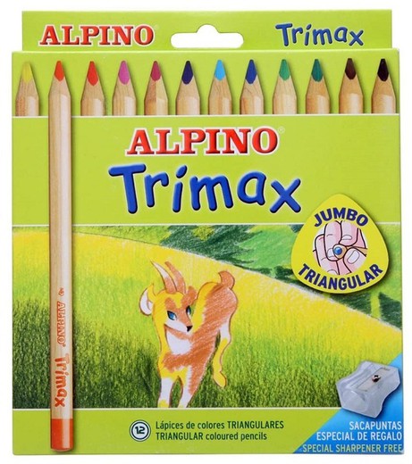 Llapis color ALPINO TRIMAX 12 unt