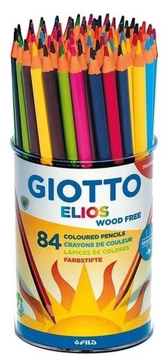 Llapis color GIOTTO ELIOS-Tri Wood Free 84 unt.