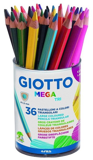 Lápiz color GIOTTO MEGA TRI 36 und.