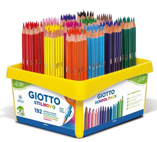 Llapis color GIOTTO STILNOVO Schoolpack 192 unt.