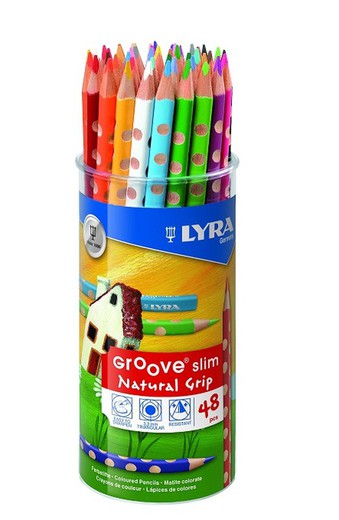 Llapis color LYRA GROOVE Slim 48 unit.