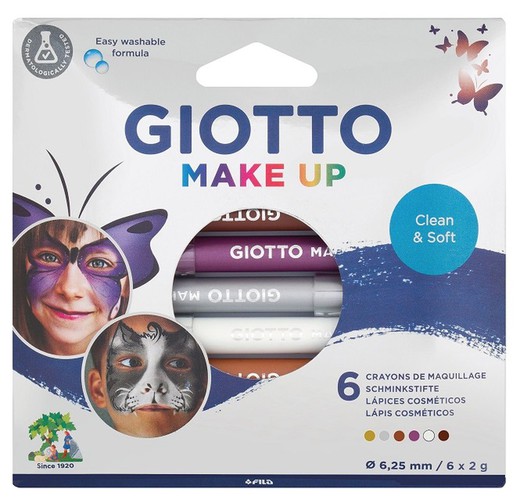 Lápiz cosmetico GIOTTO Make Up metallic 6 und.
