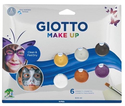 Maquillatge amb crema GIOTTO Make Up metalic colours 6 und. 5 ml