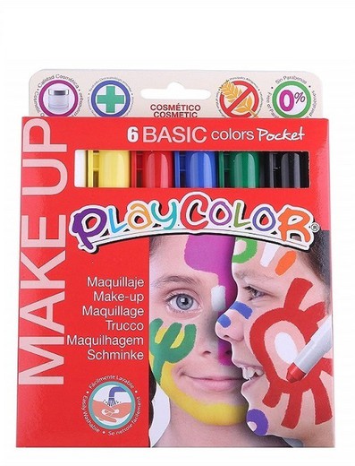 Maquillatge PLAYCOLOR MAKE UPt, 6 colors