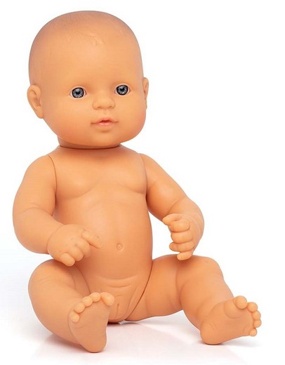 Muñeco bebé asiático con cuerpo blando 32 cm