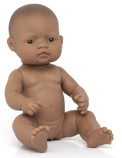 Ninot nadó nena llatinoamericana 32 cm.