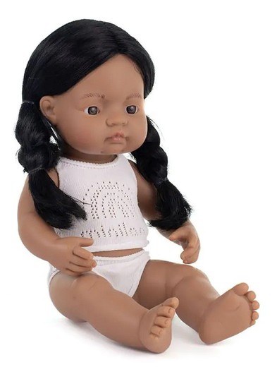 Muñeca niña Nativo Americana 38 cm.