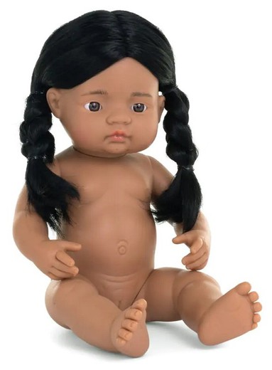 Muñeca niña Nativo Americana 38 cm.