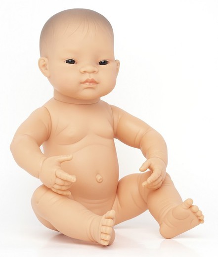Muñeca recién nacida niña asiática 40 cm.