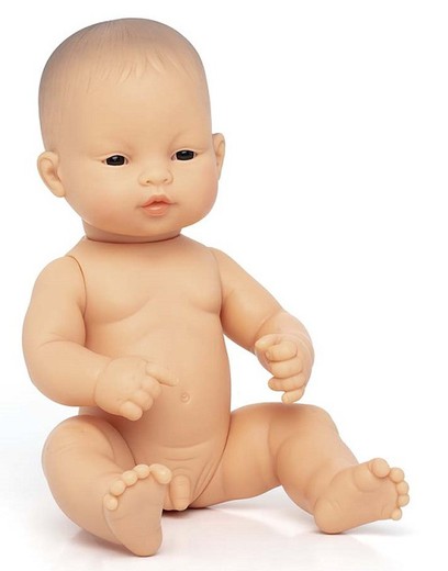Muñeco bebé niño Asiático 32 cm.