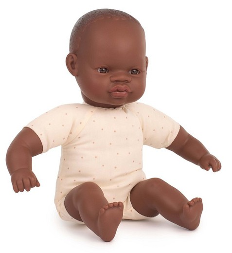 Muñeco con cuerpo blando Africano 32 cm.