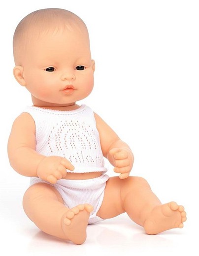 Muñeco niña asiática 32 cm.