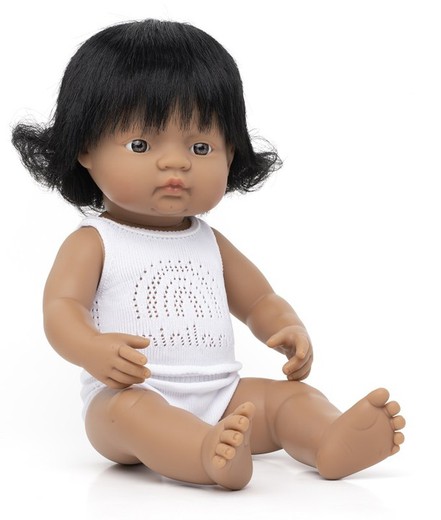 Muñeco niña latinoamericana 38 cm.