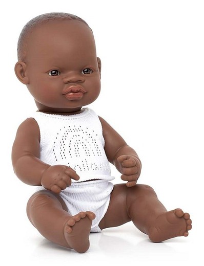 Muñeco niño africano 32 cm.