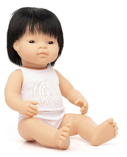 Muñeco niño asiático 38 cm.