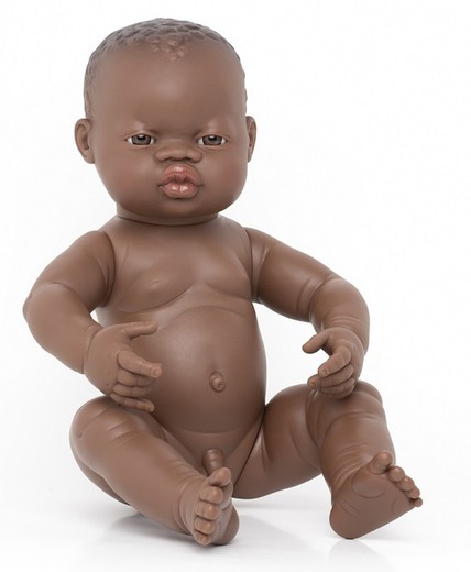 Ninot nadó nen africà 40 cm.