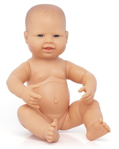 Muñeco recién nacido niño Caucásico 40 cm.